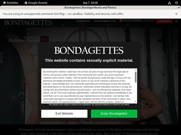 Bondagettes Payment Page