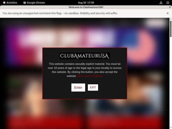 Clubamateurusa.com Join Page