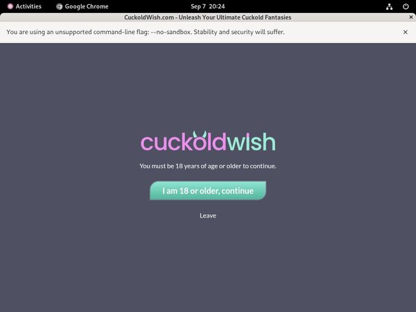 Cuckoldwish.com Member Sign Up
