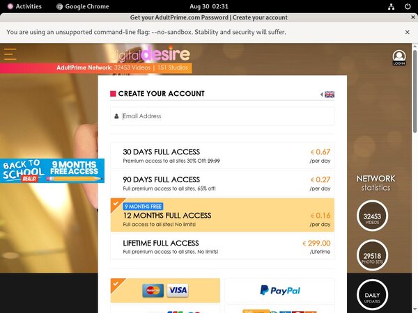 Digital Desire Trial Coupon