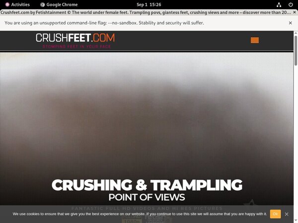 Discount Crushfeet.com Promotion