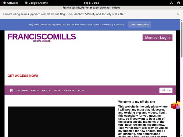 Franciscomills.modelcentro.com Password Login
