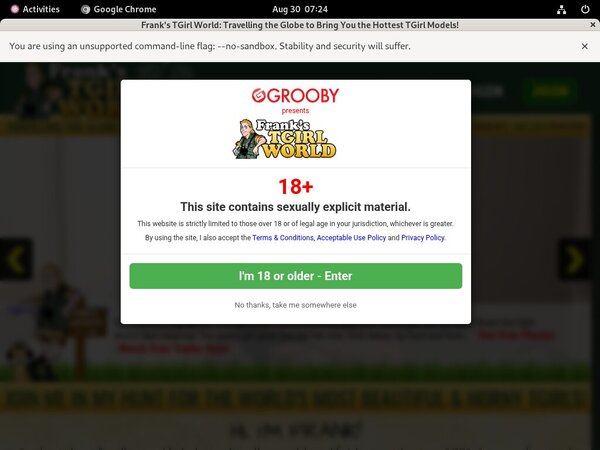 Franks T-Girl World Discount Checkout