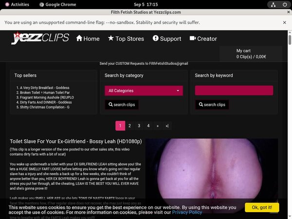 Free FilthFetishStudios Membership