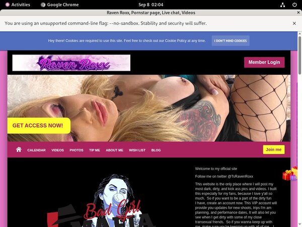 Free RavenRoxx Acounts
