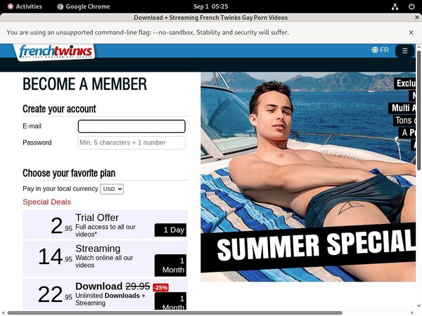 French-twinks.com Discount Payment