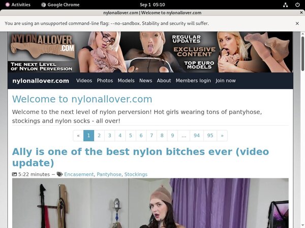 Get A Free Nylonallover Account