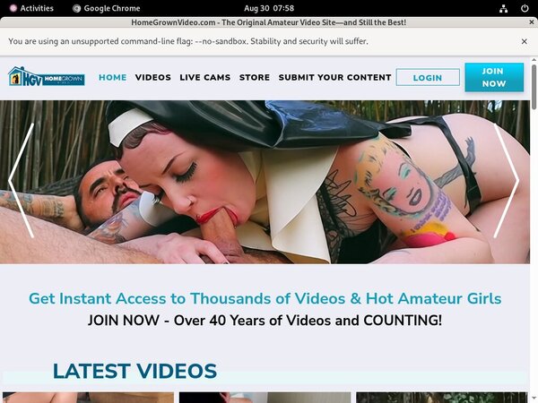 Homegrown Video Trial Discount Offer