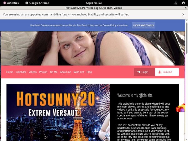 Join Hotsunny20.modelcentro.com With Paypal
