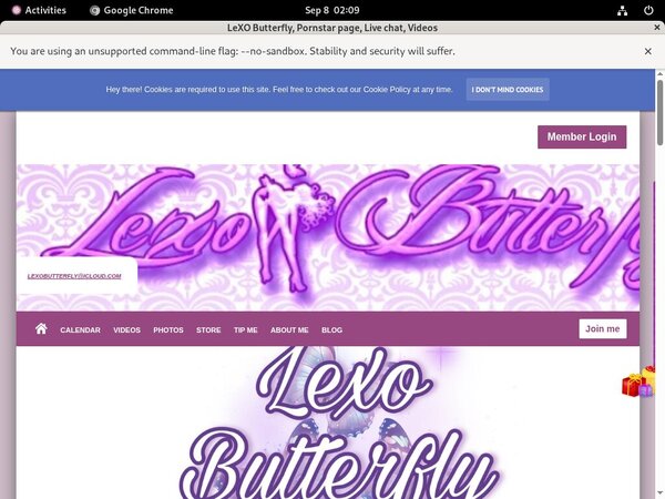 LeXO Butterfly Member Password