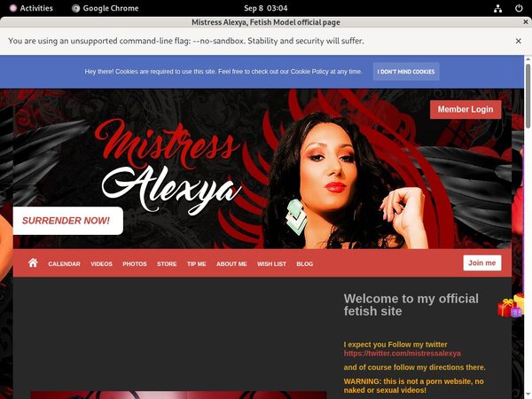 Mistress Alexya Discount Checkout