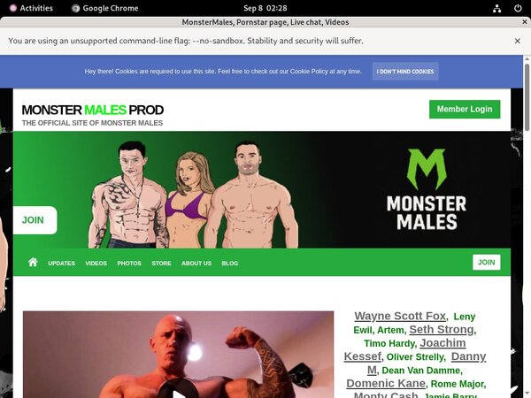 MonsterMales Membership Account MonsterMales Membership Account