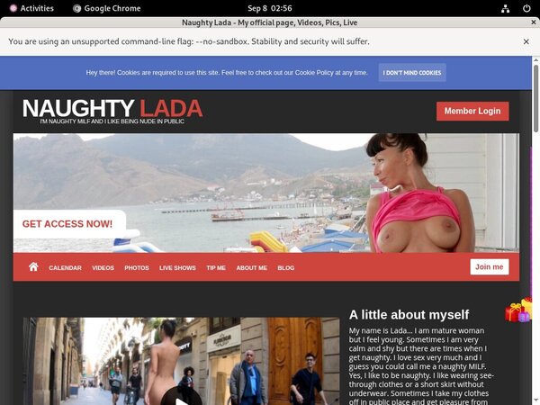 Naughty Lada Using Pay Pal