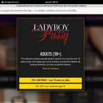 New Ladyboy Pussy Account