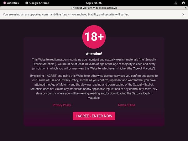 Real Jam VR Pro Biller Page