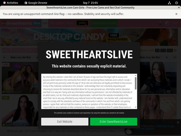 Sweethearts Live Promo Link Code