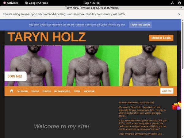 Tarynholz.modelcentro.com Registration Form