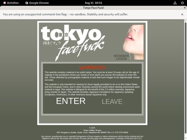 Tokyo Face Fuck Network Login