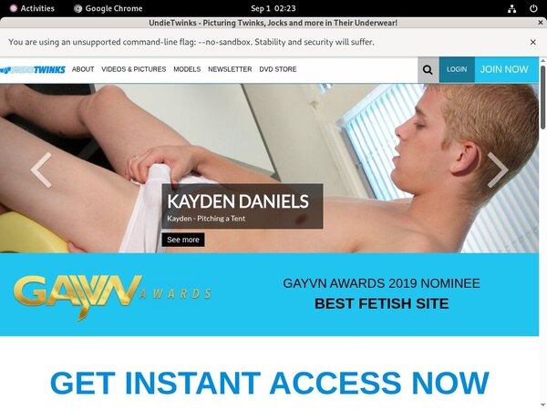 Undie Twinks Free Trial Access