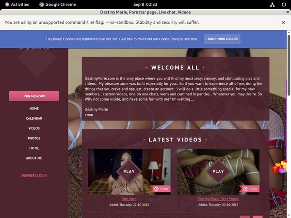 New Sexxidestiny.modelcentro.com Password