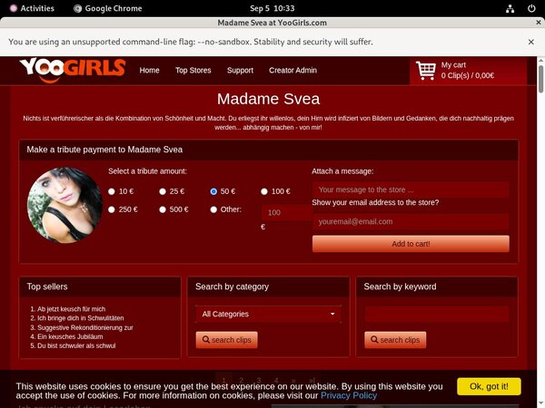 Madame Svea Pay Pal Account